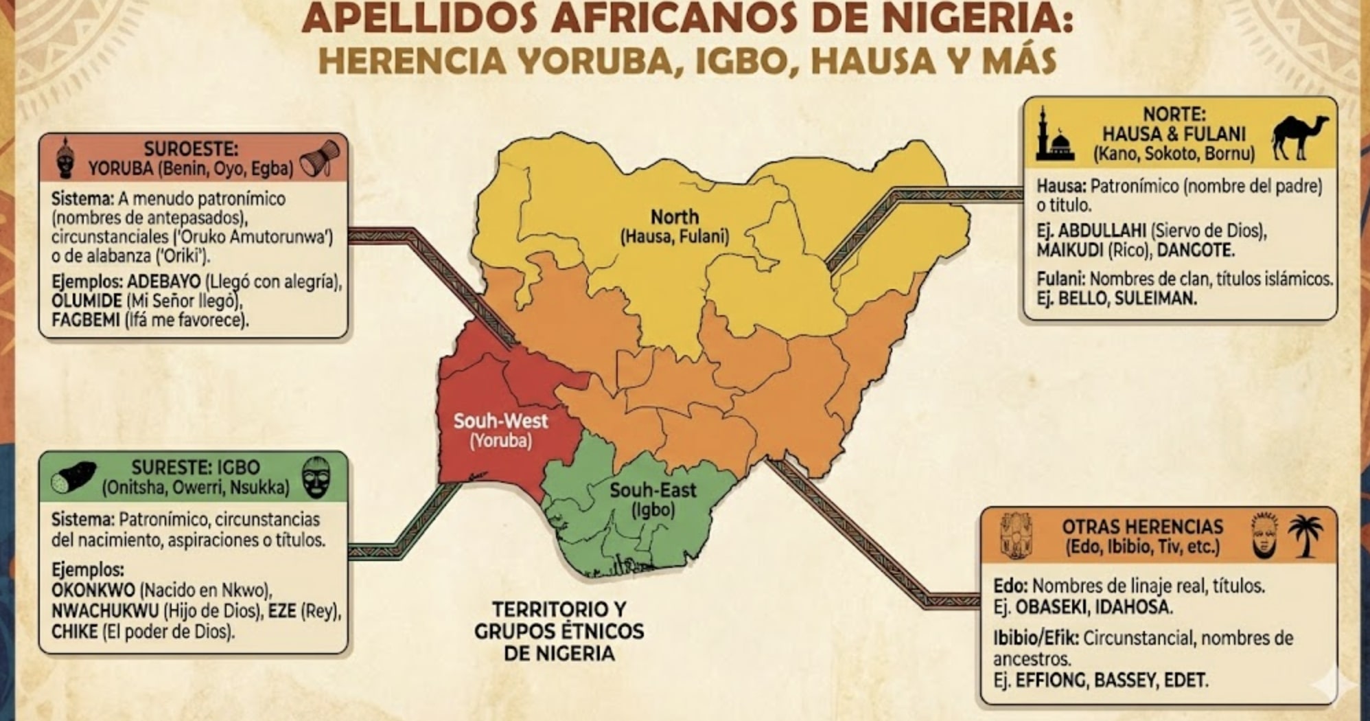 Apellidos africanos de Nigeria | Herencia yoruba