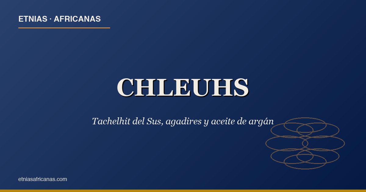 Chleuhs del Sus: tachelhit, agadires y argán
