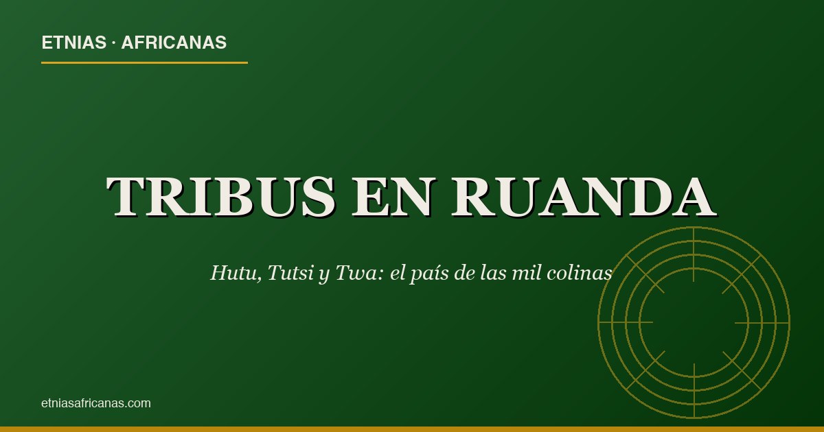 Hutu Tutsi y Twa: el país de las mil colinas