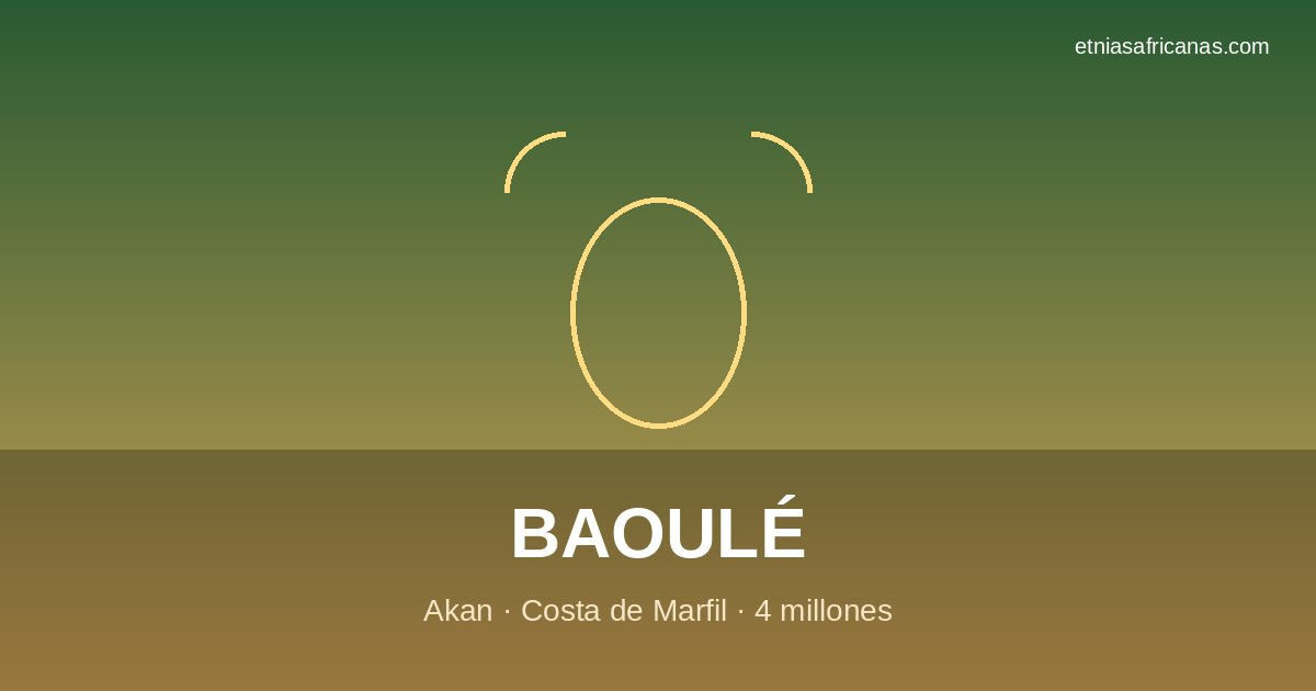 Baoulé: pueblo akan del centro de Costa de Marfil