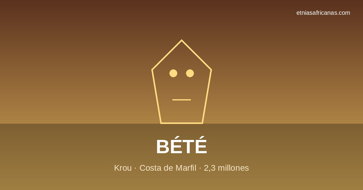 Bété: pueblo krou del suroeste marfileño