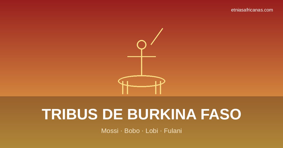 Tribus de Burkina Faso — jinete mossi y bandera del Mogho